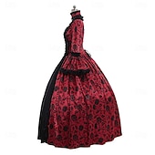 cheap Dresses-Rococo 18th Century Cocktail Dress Dress Cosplay Costume Lady Geometric Ball Gown Fancy Dress Women&#039;s Royal Halloween Carnival Masquerade Party / Evening Prom Carnival of Venice Adults&#039; Dress All