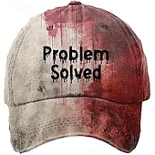 preiswerte Herrenhüte-Herren Cap Basecap Sonnenhut Kappe Kaki Grau Polyester Einstellbar Modisch Freizeitskleidung Festival Graphic Muster Halloween Lässig / Alltäglich