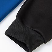 abordables Survêtements-Homme Sweat à capuche Veste Capuche Patchwork Full Zip manche longue Sweat à capuche Casual Athleisure Automne Respirable Séchage rapide Doux Exercice Physique Fonctionnement Marche Tenue de sport