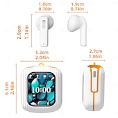cheap TWS True Wireless Headphones-K8 True Wireless Headphones TWS Earbuds In Ear Bluetooth 5.3 Stereo Fast Charging ENC Environmental Noise Cancellation Touch Screen TWS Earbuds