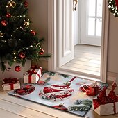 preiswerte Weihnachtsteppiche und -matten-Weihnachtsdekorationen Fußmatte Zuckerstange Pointessia Küchenmatte Bodenmatte rutschfester Flächenteppich Ölfester Teppich Indoor Outdoor Matte Schlafzimmerdeko Badezimmermatte Eingangsteppich