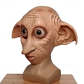 cheap Mask-Elf Dobby Carnival Mask Mask Full Head Realistic Mask Adults&#039; Men&#039;s Women&#039;s Funny Costume Party Halloween Carnival Mardi Gras Easy Carnival Costume