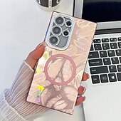 お買い得  サムスン用ケース-電話 ケース 用途 S24 Ultra S24 Plus S24 FE S23 Ultra A55 A35 A25 A15 5G A54 S25ウルトラ バックカバー 磁石バックル ワイヤレス充電をサポート 耐衝撃 レトロ風 仕上げ