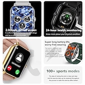 Χαμηλού Κόστους Smartwatch-iMosi F12 Εξυπνο ρολόι 2.02 inch Έξυπνο ρολόι Bluetooth Βηματόμετρο Υπενθύμιση Κλήσης Παρακολούθηση Δραστηριότητας Συμβατό με Android iOS Γυναικεία Άντρες Κλήσεις Hands-Free