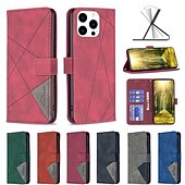 cheap iPhone Cases-Phone Case For iPhone 16 Pro Max Plus iPhone 15 Pro Max Plus iPhone 14 13 12 11 Pro Max Plus Mini Wallet Case with Stand Holder Card Slot Shockproof Retro TPU PU Leather