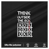  Maglietta Grafica a Manica Lunga da Uomo - Pensa Fuori dagli Schemi Design Divertente del Gioco dei Tre Accoppiamenti