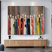 preiswerte Gemälde mit Menschen-großes Ölgemälde mit Strukturporträt, handgemaltes Frauenporträt auf Leinwand, handgefertigtes Ölgemälde mit Liebespaaren, handgefertigte Wandkunst, moderne Deko-Ideen, Gemälde für Ihr Zuhause und
