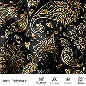 ieftine Cămașă din satin pentru bărbați-Bărbați Cămașă din satin Cămașă de Costum Camașă cu nasturi Imprimeu Paisley Vacanță Îmbrăcăminte de seară de petrecere Violet Galben Manșon Lung Cămăși cu guler Vară Primăvară Îmbrăcăminte Butonul