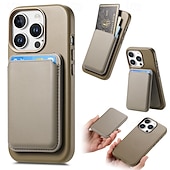 levne Pouzdra pro iPhone-telefon Carcasă Pro iPhone 16 Pro Max Plus iPhone 15 Pro Max Plus iPhone 14 Pro Max iPhone 14 Pro Max Plus iPhone 13 Pro Max Zadní kryt se stojánkem Magnetické Slot pro kartu Retro TPU PC PU kůže