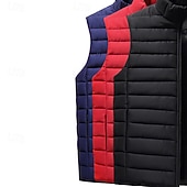 Недорогие Жилеты-Муж. Жилет для туризма и прогулок Зимнее пальто Флисовый жилет для туризма и прогулок Без рукавов Жилет На открытом воздухе Сохраняет тепло Флисовая подкладка Удобный Дышащий Зима Молния Карман