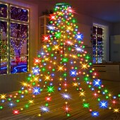 economico Plug in elettrico-elegante festa di nozze ricevimento 2m 280led albero di natale luci stringa con 8 modalità – bassa tensione sicura per 6-8 piedi alberi decorazione del festival