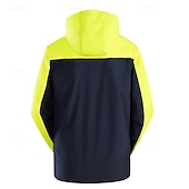 abordables Softshell, polares y chaquetas de montaña-Hombre Chaqueta Softshell Chaqueta para senderismo Al aire libre Retazos Resistente al Viento Resistente al Agua Chaqueta cortavientos Viaje Negro Amarillo Azul Claro Gris
