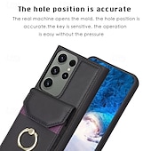 Недорогие Чехлы для Samsung-телефон Кейс для Назначение S23 Ultra Plus S22 S21 Плюс Ультра A54 A34 A14 А53 A12 A52 Samsung A13 5G Кошелек для карт Кольца-держатели Разъем для карты Защита от удара Ретро ТПУ Кожа PU