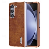 Недорогие Чехлы для Samsung-телефон Кейс для Назначение Z-образный сгиб 7 Z-сгиб 6 Z Fold 5 Z Fold 4 Z Fold 3 Кейс на заднюю панель Защита от удара Ретро Покрытие Металл