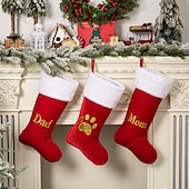 olcso Harisnyák és tartók-személyre szabott betűs karácsonyi harisnya, piros felső kategóriás arany bársony betűs zokni, barkács névre szóló karácsonyi zokni, anyu ajándék zokni karácsonyra