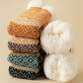 baratos meias caseiras-meias quentes e felpudas meias elásticas para o inverno com alta elasticidade, presente perfeito para mulheres para sala de estar, quarto, sala de jantar, sala de estudo, sala de jogos
