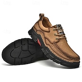 economico Scarpe da uomo-scarpe da uomo robuste e comode, in pelle scamosciata, con design traspirante e suola resistente, perfette per escursioni e abbigliamento casual