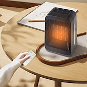 cheap Heating Equipment-Space Heater 1200W Electric Heater Indoor Portable Thermostat PTC Fast Heating Chamber Small Heater with Heating and Fan Mode