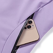 abordables Forros &amp; Chaquetas 3 en 1-Mujer Chaqueta para senderismo Invierno Al aire libre Impermeable Resistente al Viento Multi-bolsillo Cremallera delantera Chaqueta ligera Cremallera completa Camping / Senderismo / Espeleología