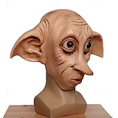 cheap Mask-Elf Dobby Carnival Mask Mask Full Head Realistic Mask Adults&#039; Men&#039;s Women&#039;s Funny Costume Party Halloween Carnival Mardi Gras Easy Carnival Costume
