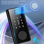 economico Serrature porte-serratura con password per impronte digitali per porta in legno serratura elettronica intelligente serratura per porta completamente automatica per uso domestico