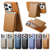 levne Pouzdra pro iPhone-telefon Carcasă Pro iPhone 16 Pro Max Plus iPhone 15 Pro Max Plus iPhone 14 Pro Max iPhone 14 Pro Max Plus iPhone 13 Pro Max Zadní kryt se stojánkem Magnetické Slot pro kartu Retro TPU PC PU kůže