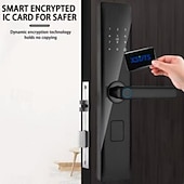 billige Dørlåser-hjem smart lås tyverisikring dør tredør smart dørlås elektronisk passordlås dørlås