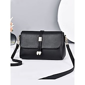 cheap Crossbody Bags-Women&#039;s Faux Leather Crossbody Bags in Black and Burgundy – Elegant Shoulder Bags for Everyday Use and Special Occasions