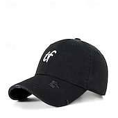 preiswerte Baseballkappe für Herren-Herren Cap Basecap Sonnenhut Kappe Schwarz Wein Polyester Bestickt Modisch Brautkleider schlicht Strasse Täglich Buchstabe Einstellbar Sonnenschutz Atmungsaktiv