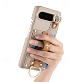 お買い得  その他のスマホケース-電話 ケース 用途 ピクセル9プロXL Pixel 8 Pro Pixel 8 ピクセル9 Pixel 7 Pixel 7 Pro Pixel 6 Pixel 6 Pro バックカバー スタンド付き リストストラップ付き カード挿入口 レトロ風 TPU PUレザー