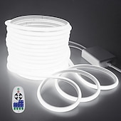 economico Strisce luminose COB-strisce luminose a LED COB, strisce luminose da 3-40 metri, impermeabili IP65, 288 LED/m, strisce LED bianche super luminose con telecomando IR a 24 tasti, adatte per camera da letto, cucina,