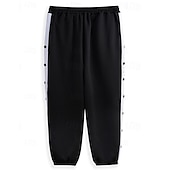economico Pantaloni della tuta-Per uomo Pantaloni della tuta Pareggiatore Pantaloni A cordoncino Vita elastica Pulsante laterale Color Block Comfort Traspirante Informale Giornaliero Per eventi Sportivo Di tendenza Nero Blu