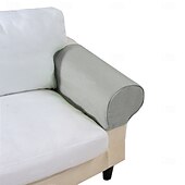 baratos Cobertura de Sofa-Capa de Braço de Cadeira de Banqueta Cor Sólida Colcha de Poliéster