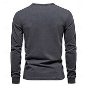 cheap Basic T shirts-100% Cotton Long Sleeve Men&#039;s T-shirt Solid Color Letter Print Casual T shirts for Men New Spring Tops Tee Men Clothing