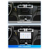 abordables Lecteurs multimédias pour voitures-autoradio lecteur multimédia pour 2004 - 2011 mercedes benz w203 w209 android 9 pouces autoradio lecteur multimédia navigation gps dsp bluetooth écran hd
