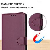 Недорогие Чехлы для Samsung-телефон Кейс для Назначение S24 Ultra S24 Plus S24 S24 Ultra Plus S24 ФЭ S23 S22 S21 S20 Ultra Plus FE S25 Ультра Кейс на заднюю панель со стендом Магнитный с ремешком на запястье Ретро Кожа PU