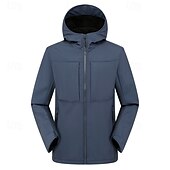 preiswerte Softshell-, Fleece- &amp; Wanderjacken-Herren Fleecejacke für Wanderer Winter Draussen Patchwork warm Fleece-Futter Wasserdicht Windundurchlässig Vliesjacken Voller Reißverschluss Klettern Camping / Wandern / Höhlenforschung Reisen