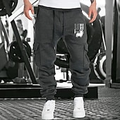 cheap Men&#039;s Running Pants &amp; Tights-Men&#039;s Joggers Sweatpants Running Pants Athletic Pants Track Pants Pocket Elastic Waistband Pants / Trousers Outdoor Sports &amp; Outdoor Athletic Fall Thermal Warm Soft Marathon Running Workout Tailored