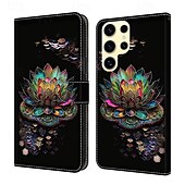 お買い得  サムスン用ケース-電話 ケース 用途 S24 Ultra S24 Plus S24 S23 S23 Ultra S22 S22 プラス ウルトラ S21 Ultra S21 FE S21 バックカバー スタンド付き 耐衝撃 レトロ風 PUレザー