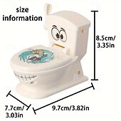 cheap Gags &amp; Practical Joke Toys-Shooting Poop Family Fun Game - Gag Toys &amp; Practical Jokes with 1 Toilet, 2 Agile Launchers, 6 Soft Plastic Toy Poops, Sound Effects, Fast and Crazy Gameplay for Kids