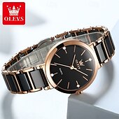 economico Orologi al quarzo-nuovo olevs olevs marchio moda tendenza cinturino in ceramica orologi da donna semplice impermeabile vita viaggio tempo libero sport diamanti orologio da polso