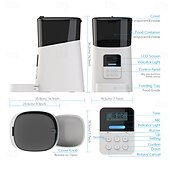 levne Misky a krmítka pro psy-Psi Kočky Domácí mazlíčci Automatický podavač / Mísa na krmení ABS + PC Skládací Snadná instalace Splittable Jednobarevné Bílá Mísy a krmení Domů Denní