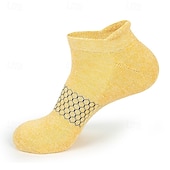 abordables calcetines de hombre-Hombre 5 pares Paquetes múltiples Calcetín Calcetines hasta el Tibio Calcetines Cortos Calcetines informales Amarillo Rojo Color Plano Deporte Diario Vacaciones Básico Medio Primavera Otoño Moda