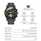 cheap Quartz Watches-New Olevs Brand Trend Fashion Men&#039;S Watches Luminous Chronograph Digital Scale Multifunction Waterproof Simple Quartz Watch Men&#039;S Wristwatch
