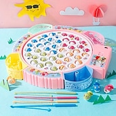 ieftine Gags și jucării practice de glumă-jucării de pescuit, cârlig spin electric cu muzică, modele de mărime opționale, albastru și roz, jucării și cadouri pentru copii, autocolante drăguțe, cadouri practice pentru ziua de naștere și de