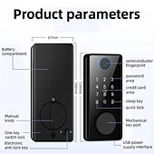 economico Serrature porte-serratura con password per impronte digitali per porta in legno serratura elettronica intelligente serratura per porta completamente automatica per uso domestico
