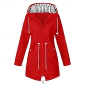 cheap Outdoor Jackets-Women&#039;s Hiking Jacket Winter Outdoor Waterproof Windproof Multi-Pockets Front Zipper Lightweight Jacket Full Zip Camping / Hiking / Caving Winter Sports Black Yellow Pink Red Dark Navy