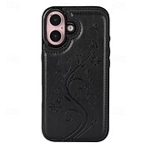 お買い得  iPhone用ケース-電話 ケース 用途 iPhone 16 Pro Max プラス iPhone 15 プロマックスプラス iPhone 14 13 12 11 Pro Max Plus Mini SE バックカバー スタンド付き カード挿入口 耐衝撃 レトロ風 TPU PUレザー