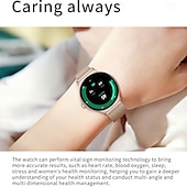 abordables Pulseras inteligentes-696 DA09 Reloj inteligente 1.43 pulgada Pulsera inteligente Bluetooth Podómetro Recordatorio de Llamadas Seguimiento del Sueño Compatible con Android iOS Mujer Hombre Llamadas con Manos Libres