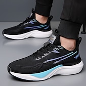 cheap Men&#039;s Sneakers-Men&#039;s Lightweight Breathable White Running Sneakers – Cushioning Athletic Shoes for Outdoor Sports and Fitness
